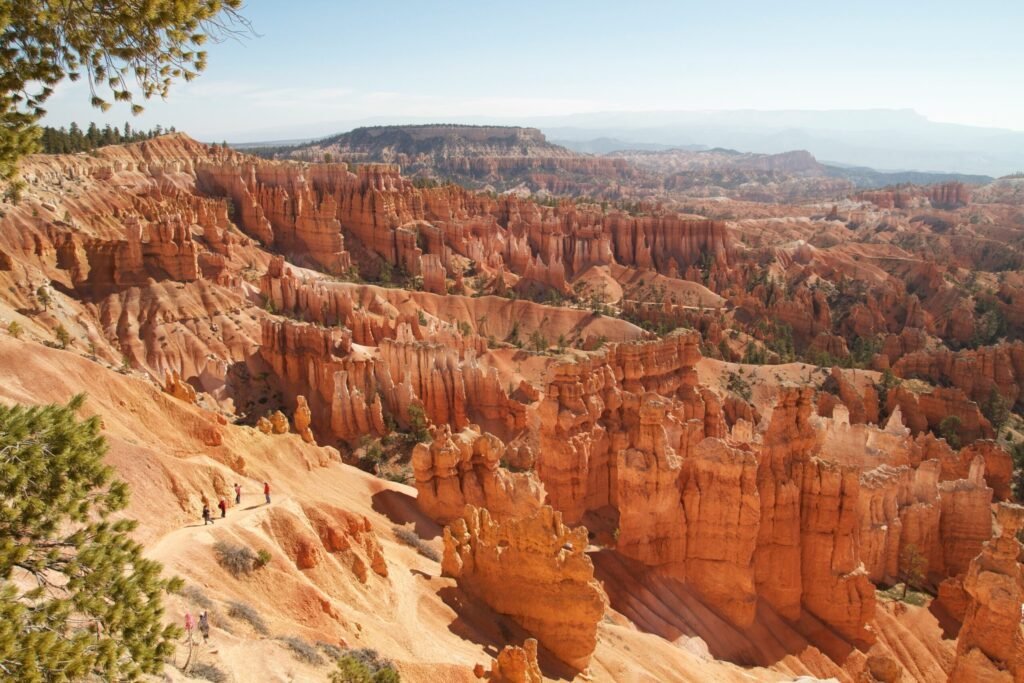 rode rotsen en hoodoos van bryce canyon