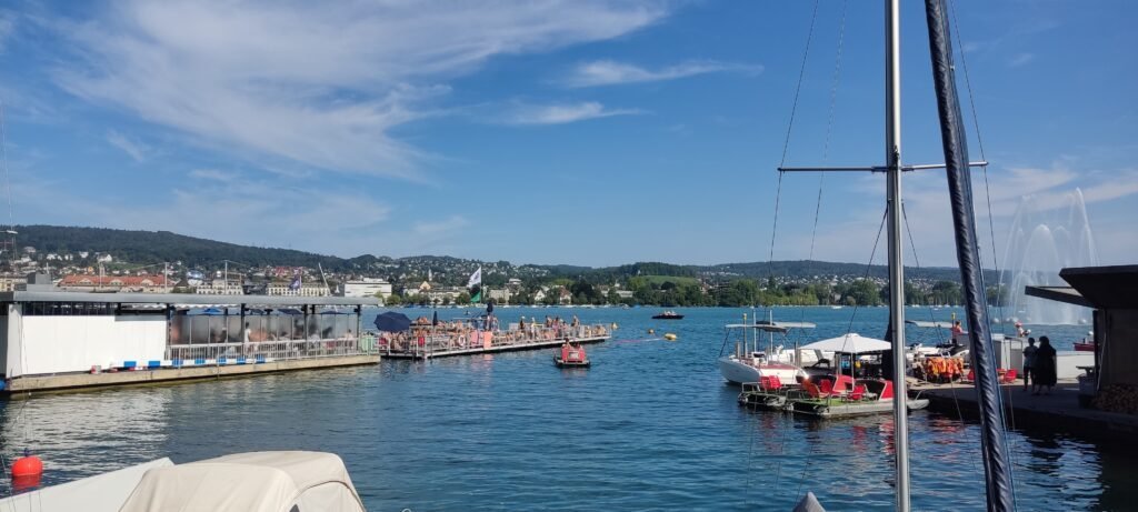 zicht op het meer van Zurich