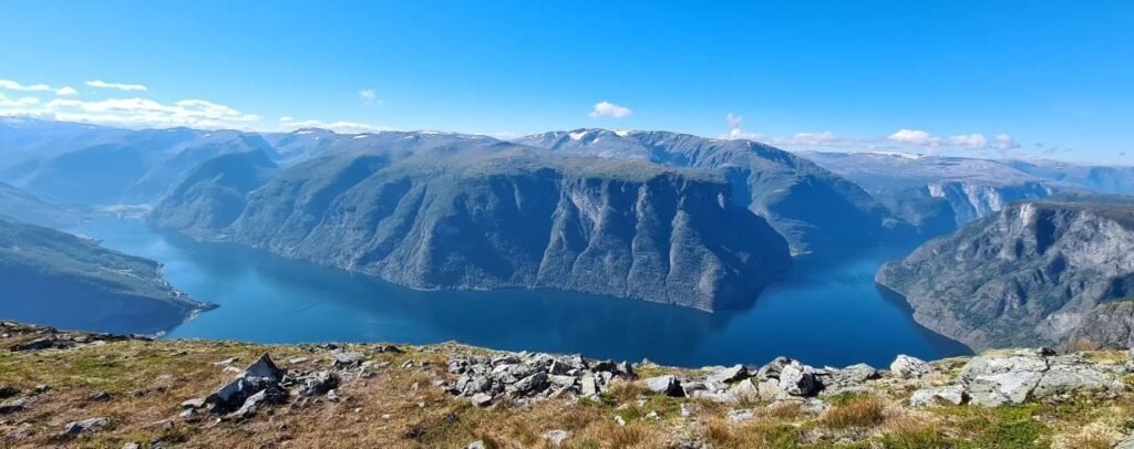 uitzicht vanaf mount prest op fjord