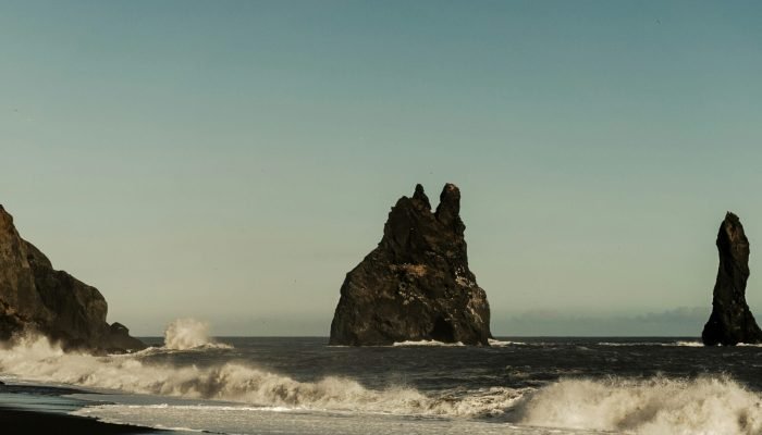 zwarte stranden in Ijsland